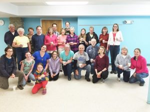 Members of our congregation gather during our Sunday of Service May 31, 2015