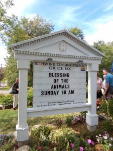 Blessing of the Animals Sign